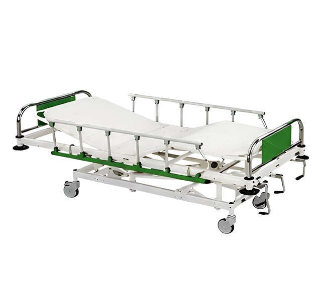 Hospital cot rental in Chennai – adjustable medical bed with safety rails for home patient recovery